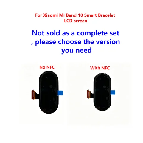 Original Replace For Xiaomi Mi Band 10 Smart Bracelet LCD Screen LCD Display Touch Screen Digitizer Assembly