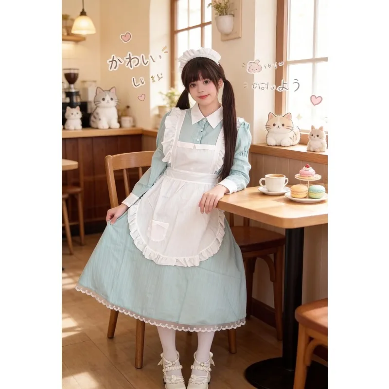 Vintage British Maid Dress Lolita Cosplay Costume Long Skirt Japanese Uniform Halloween Party Outfit Cute Casual Daily Wear
Vintage British Maid Dress Lolita Cosplay Costume Long Skirt Japanese Uniform Halloween Party Outfit Cute Casual Daily Wear