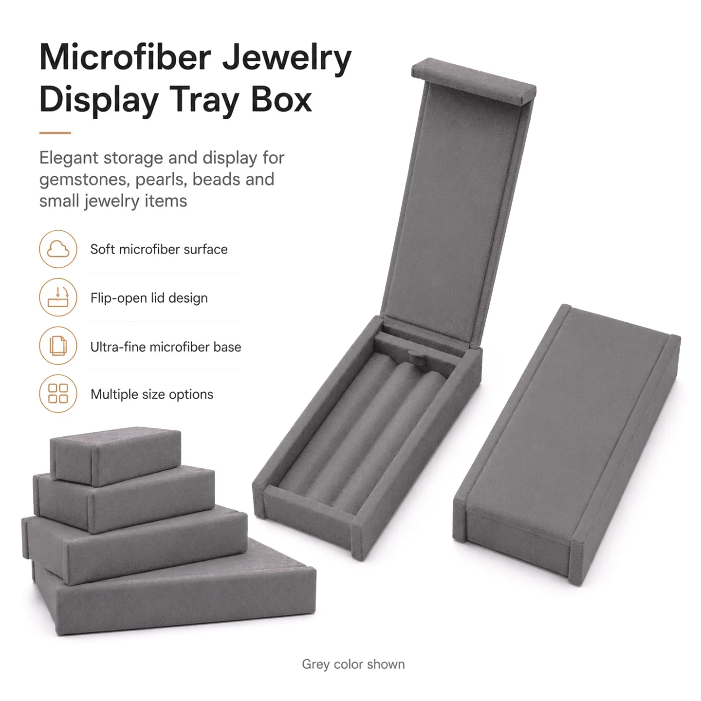 Microfiber Jewelry Display Props Gem Box with Cover Color Diamond Case Bare Stone Storage Tray for Jewelry Storage
Microfiber Jewelry Display Props Gem Box with Cover Color Diamond Case Bare Stone Storage Tray for Jewelry Storage
