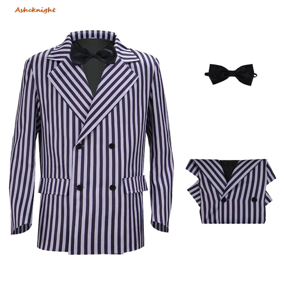 Halloween Vertical Striped Suit Jacket Coat Clothing Men Party Disguise Roleplay Outfits Suit Halloween Costume Carnival Anime
Halloween Vertical Striped Suit Jacket Coat Clothing Men Party Disguise Roleplay Outfits Suit Halloween Costume Carnival Anime