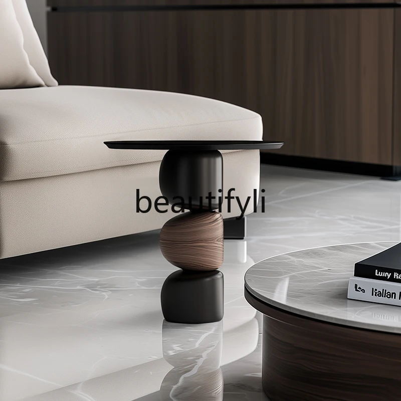 Nordic solid wood art sofa side few medieval creative small round table living room bedside table
Nordic solid wood art sofa side few medieval creative small round table living room bedside table