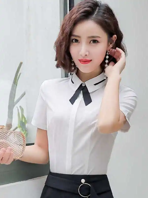 Professional White Shirts for Women Fashionable Temperament Commute Style Polyester Fiber Short Sleeve Square Collar
Professional White Shirts for Women Fashionable Temperament Commute Style Polyester Fiber Short Sleeve Square Collar