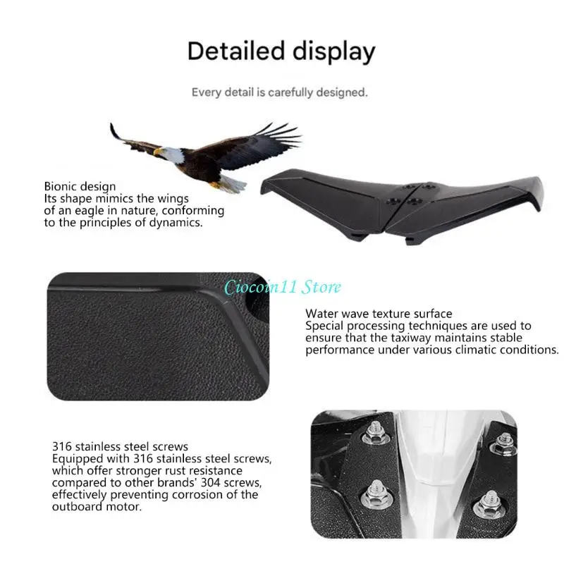 Y1UB Lightweight Hydrofoil Plate Universal for Faster Planing Better Maneuverability
Y1UB Lightweight Hydrofoil Plate Universal for Faster Planing Better Maneuverability