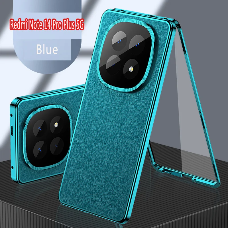 Металлический магнитный чехол-бампер для Xiaomi Redmi Note 14 Pro Plus, стекло, переднее стекло, задняя крышка из искусственной кожи для Redmi Note 14 Pro Plus
Металлический магнитный чехол-бампер для Xiaomi Redmi Note 14 Pro Plus, стекло, переднее стекло, задняя крышка из искусственной кожи для Redmi Note 14 Pro Plus