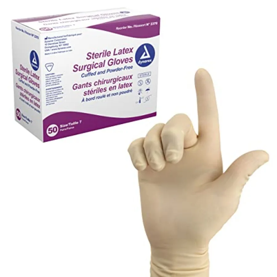 Sterile Disposable Latex Surgical Gloves Powder-Free Packaged in Pairs Medical and Healthcare Use Veterinary Clinic Bisque Size
Sterile Disposable Latex Surgical Gloves Powder-Free Packaged in Pairs Medical and Healthcare Use Veterinary Clinic Bisque Size