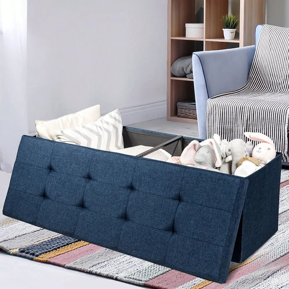 Fabric Folding Storage Ottoman Storage Chest W Divider Bed End Bench Light Grey Drak Grey Navy
Fabric Folding Storage Ottoman Storage Chest W Divider Bed End Bench Light Grey Drak Grey Navy