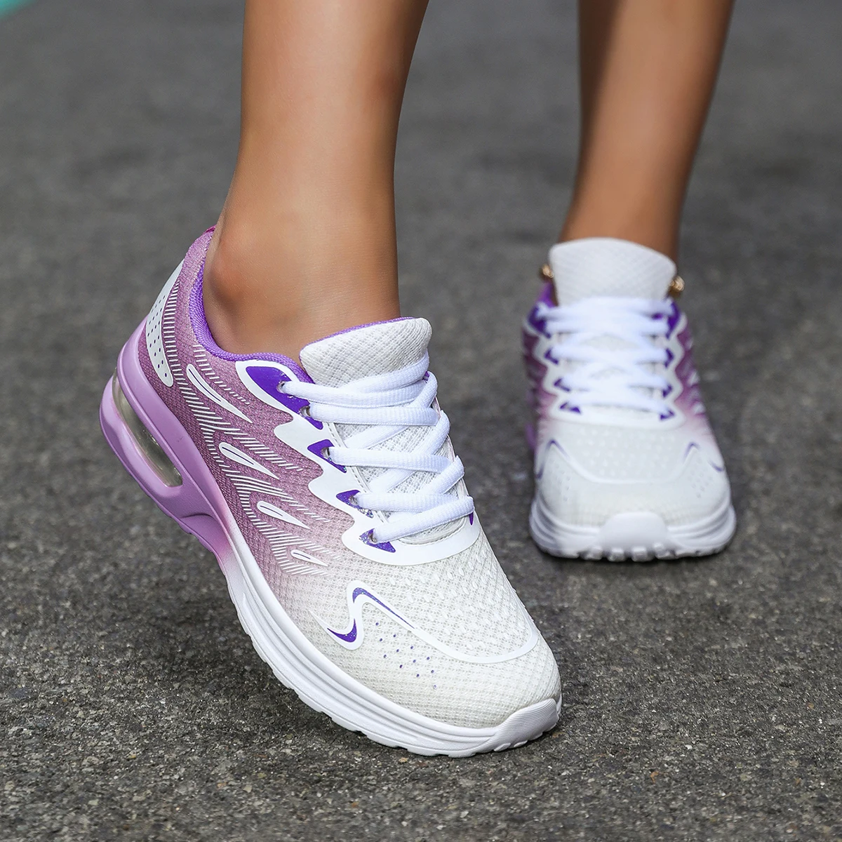Women's sports shoes, outdoor elastic jogging walking shoes, lightweight casual tennis sports shoes, air cushion running shoes
Women's sports shoes, outdoor elastic jogging walking shoes, lightweight casual tennis sports shoes, air cushion running shoes