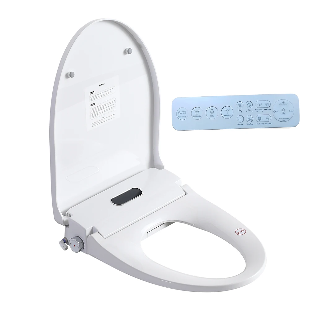 Smart Bidet Toilet Seat with Side Knob Adjustable Heated Seat with Water Temperature and Pressure Adjustment Portable Bidet
Smart Bidet Toilet Seat with Side Knob Adjustable Heated Seat with Water Temperature and Pressure Adjustment Portable Bidet