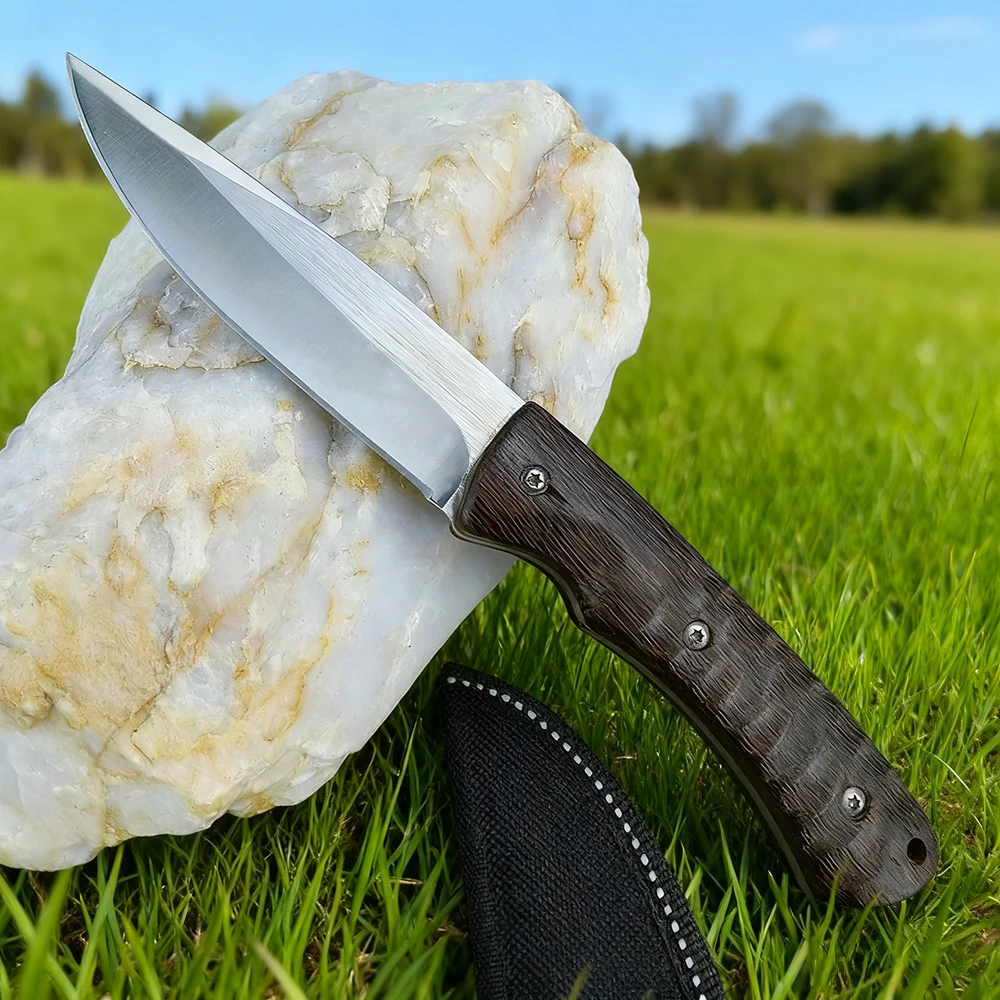 Охотничий нож для выживания, фиксированный 5CR13MOV, ручка из черного дерева, уличный тактический боевой нож для самообороны, портативный кухонный многофункциональный инструмент для бушкрафта
Охотничий нож для выживания, фиксированный 5CR13MOV, ручка из черного дерева, уличный тактический боевой нож для самообороны, портативный кухонный многофункциональный инструмент для бушкрафта
