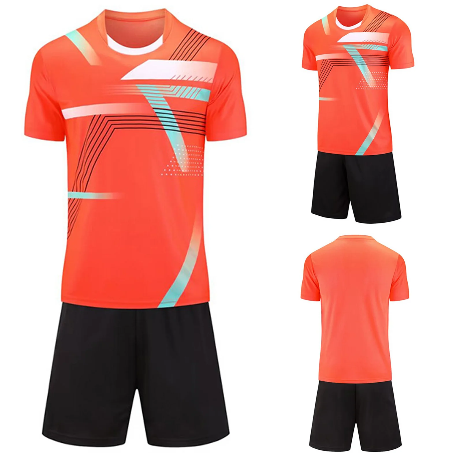Men's Women Kids Set Quick Dry Short Sleeve Round Neck T Shirt And Drawstring Shorts with Pockets Training Sports Tees
Men's Women Kids Set Quick Dry Short Sleeve Round Neck T Shirt And Drawstring Shorts with Pockets Training Sports Tees