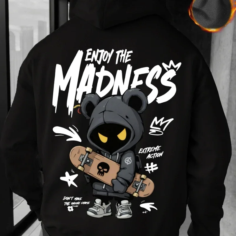 Men Casual Streetwear Hoodie Cartoon Character Print Autumn Winter Fashion Warm Crew Neck Sweatshirt
Men Casual Streetwear Hoodie Cartoon Character Print Autumn Winter Fashion Warm Crew Neck Sweatshirt