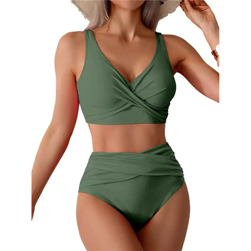 ABUE-Women's Bikini Sets Two Piece Swimsuit High Waisted V Neck Twist Front Adjustable Spaghetti Straps Bathing Suit
ABUE-Women's Bikini Sets Two Piece Swimsuit High Waisted V Neck Twist Front Adjustable Spaghetti Straps Bathing Suit