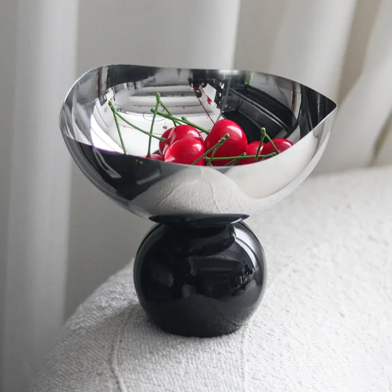 Luxury Marble Round Bead Base Fruit Tray, Stainless Steel Tray, Tableware, Kitchen Table Ornaments, High Legged Metal Tray
Luxury Marble Round Bead Base Fruit Tray, Stainless Steel Tray, Tableware, Kitchen Table Ornaments, High Legged Metal Tray