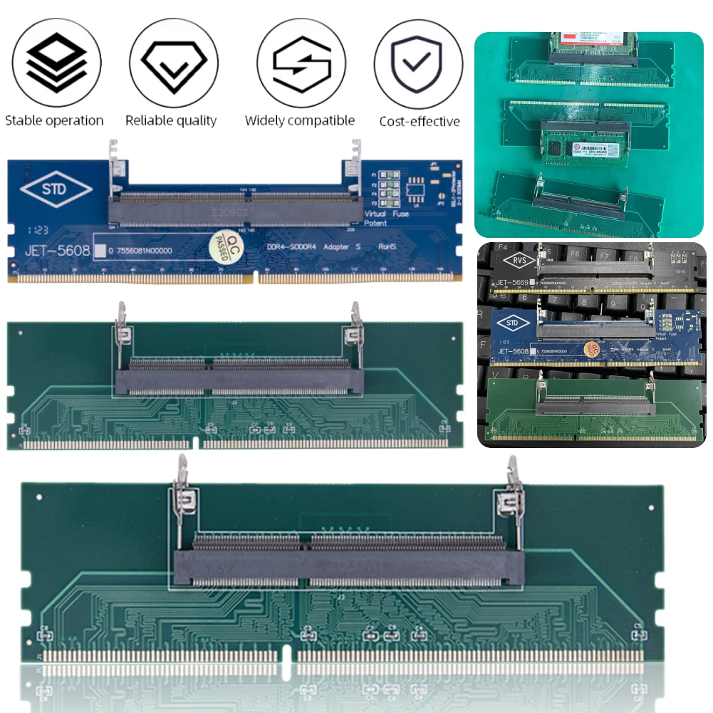 1-10 шт. SO-DIMM к ПК DIMM-карте ноутбука к настольному компьютеру DDR3 DDR4 DDR5 разъем карты памяти простая установка адаптер памяти
1-10 шт. SO-DIMM к ПК DIMM-карте ноутбука к настольному компьютеру DDR3 DDR4 DDR5 разъем карты памяти простая установка адаптер памяти