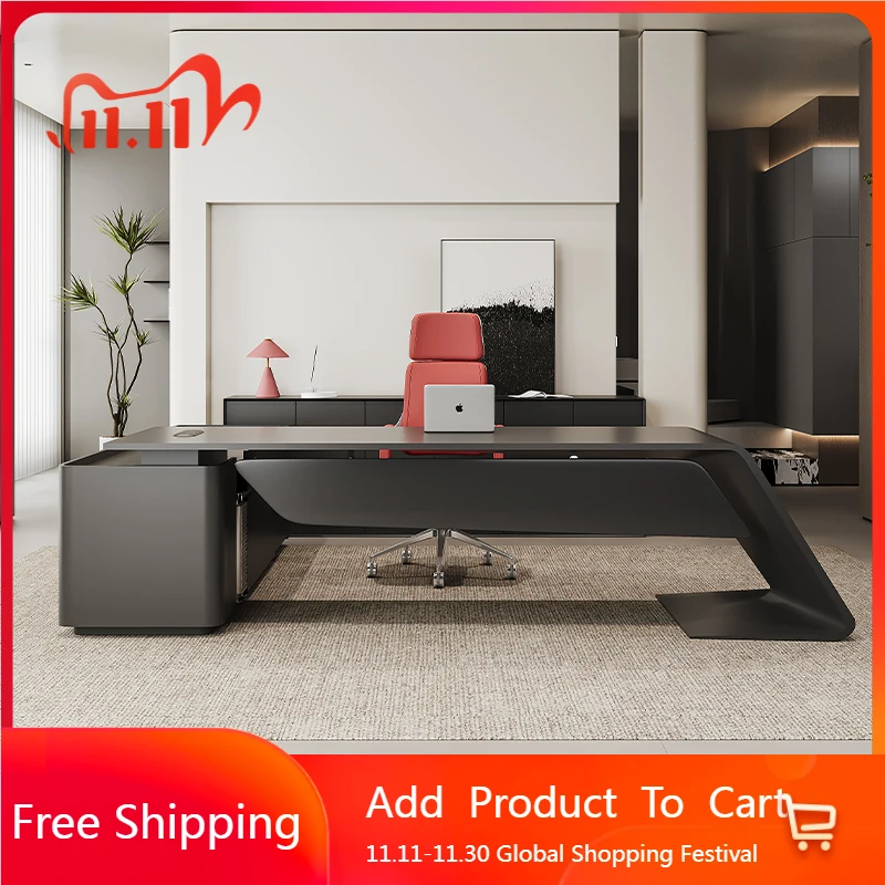 Aesthetic Nordic Office Desk Executive Standing Wooden Design Office Desk Gaming Conference Mesas Escritorio Unique Furniture
Aesthetic Nordic Office Desk Executive Standing Wooden Design Office Desk Gaming Conference Mesas Escritorio Unique Furniture