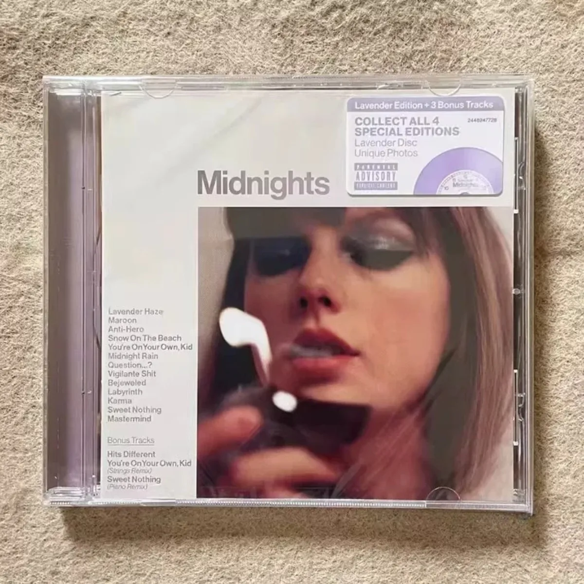 Midnights Lavender Special Edition 3 Bonus Tracks Audio Music Compact Disc Album Taylo
Midnights Lavender Special Edition 3 Bonus Tracks Audio Music Compact Disc Album Taylo