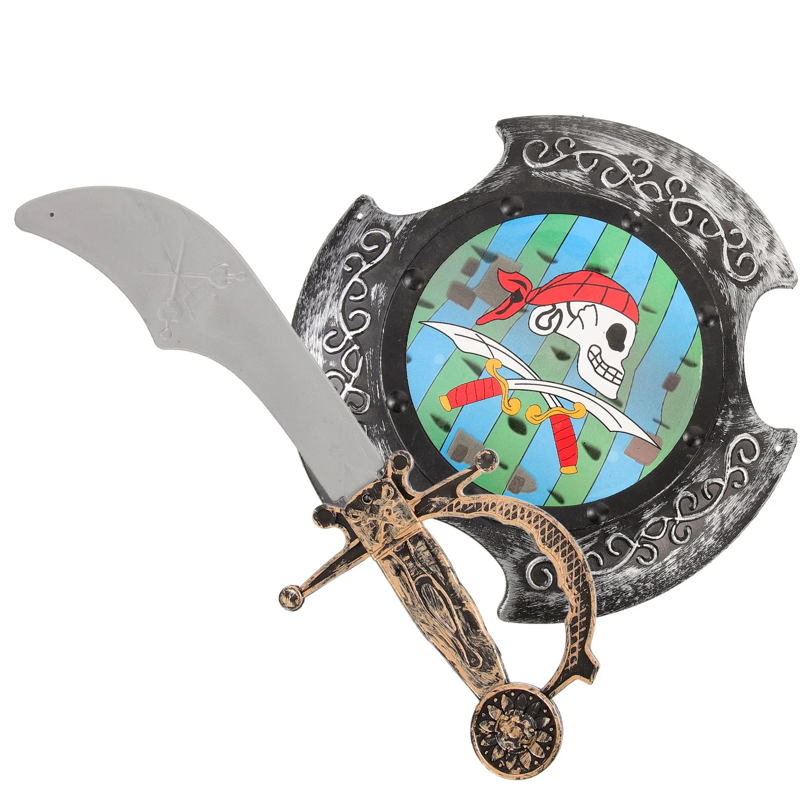 Toys Halloween Makeup Costume Props Children's Plastic Pirate 2-piece Set (Golden Pirate)
Toys Halloween Makeup Costume Props Children's Plastic Pirate 2-piece Set (Golden Pirate)