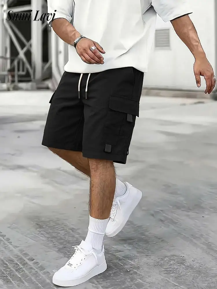 2026 Spring Summer Casual Mens Cargo Shorts Vintage Pure Color Drawstring Shorts For Men Daily Leisure Multi Pocket Loose Shorts
2026 Spring Summer Casual Mens Cargo Shorts Vintage Pure Color Drawstring Shorts For Men Daily Leisure Multi Pocket Loose Shorts