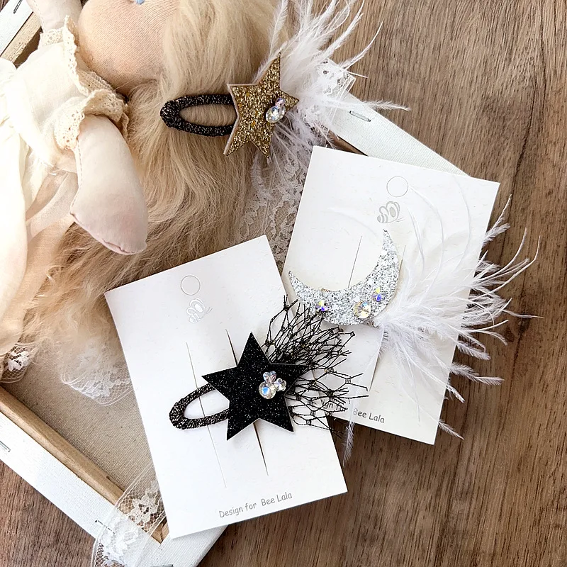 Kids Hair Snap Clip with Glitter Star Moon Feather Festival Atmosphere Side Bangs Flyaway Holder Non Slip Soft Resin Everyday
Kids Hair Snap Clip with Glitter Star Moon Feather Festival Atmosphere Side Bangs Flyaway Holder Non Slip Soft Resin Everyday
