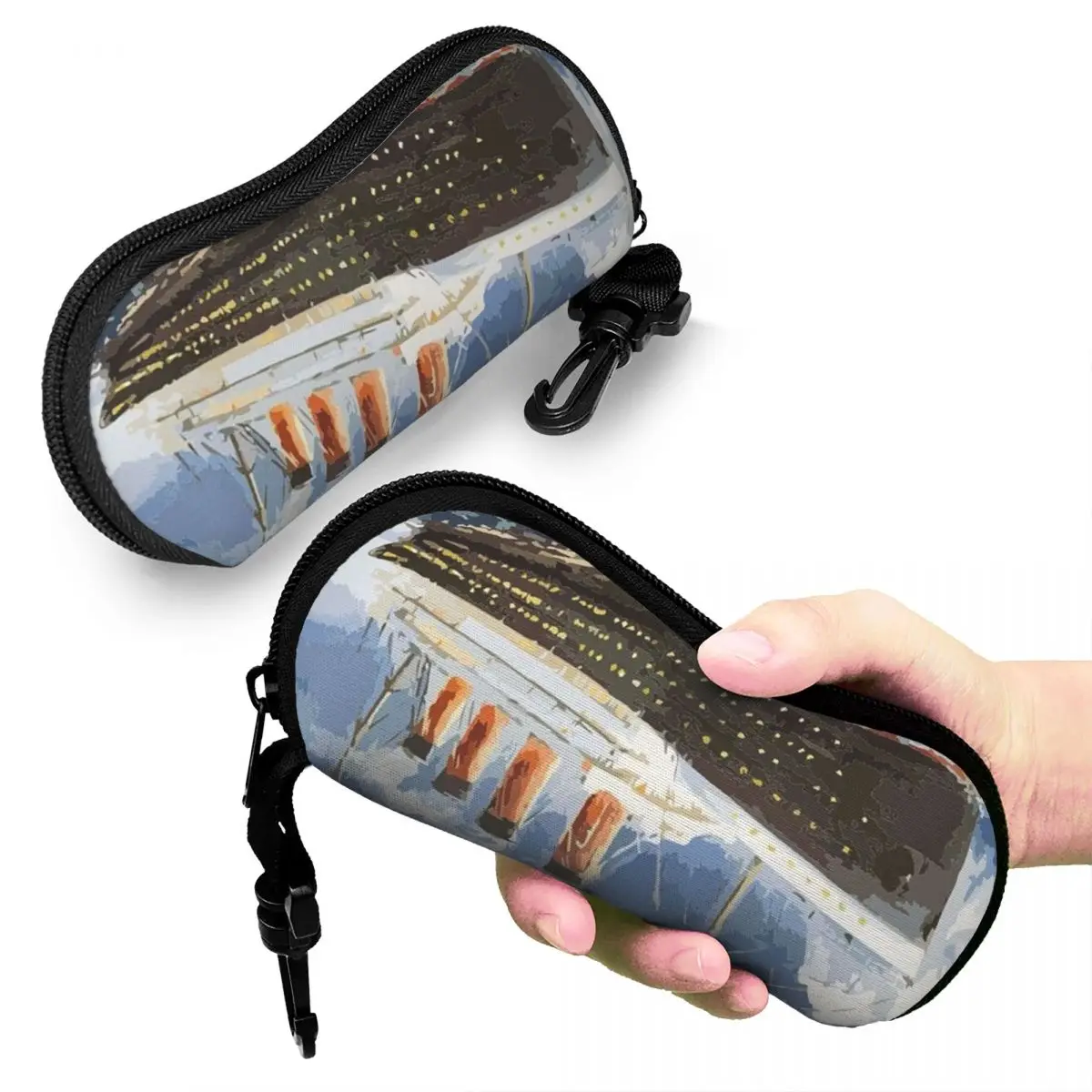 Самый популярный корабль всех времен, Титаник. Чехол для очков в форме ракушки, портативная коробка для солнцезащитных очков, женская и мужская мягкая сумка для очков 
Самый популярный корабль всех времен, Титаник. Чехол для очков в форме ракушки, портативная коробка для солнцезащитных очков, женская и мужская мягкая сумка для очков