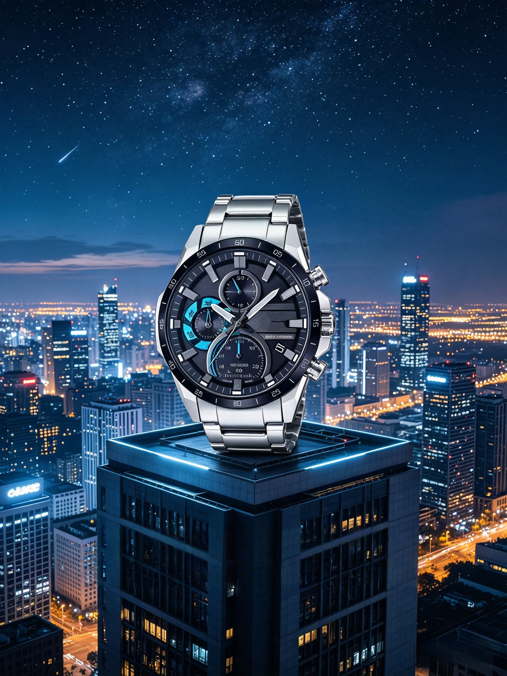 A fusion of sport and fashion: Racing Series quartz watch with a three-sub-dial design, dual display and water resistance
A fusion of sport and fashion: Racing Series quartz watch with a three-sub-dial design, dual display and water resistance