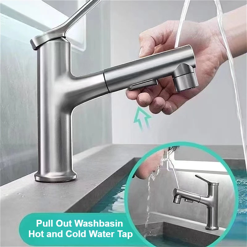 Выдвижные смесители для умывальника, смеситель для ванной комнаты с одной ручкой, смеситель для горячей и холодной воды, 3 режима, хромированный/белый смеситель с насадкой
Выдвижные смесители для умывальника, смеситель для ванной комнаты с одной ручкой, смеситель для горячей и холодной воды, 3 режима, хромированный/белый смеситель с насадкой