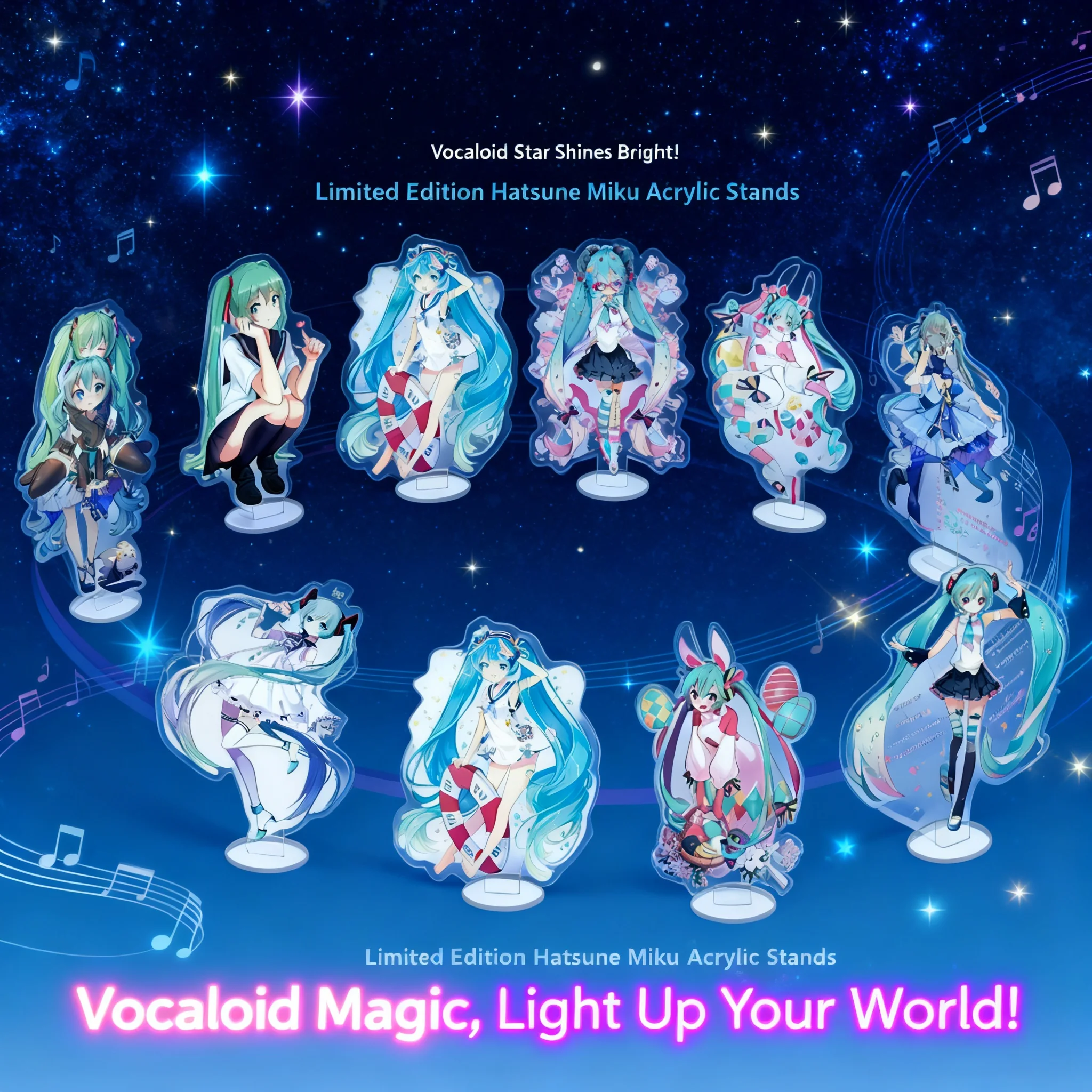 Hatsune Miku Sakura Miku School Acrylic Stand Double Sided Illustration Anime Merchandise Cute Figure Collectible Wholesale
Hatsune Miku Sakura Miku School Acrylic Stand Double Sided Illustration Anime Merchandise Cute Figure Collectible Wholesale