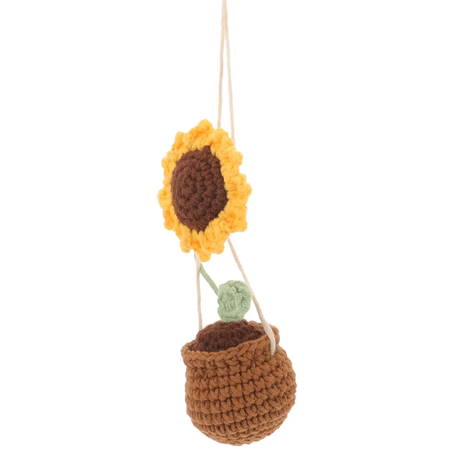 Sunflower Pendant Knitted Hanging Ornament Car Rear View Mirror Accessories Crochet Flowers Decoration Charm Auto Vehicle
Sunflower Pendant Knitted Hanging Ornament Car Rear View Mirror Accessories Crochet Flowers Decoration Charm Auto Vehicle