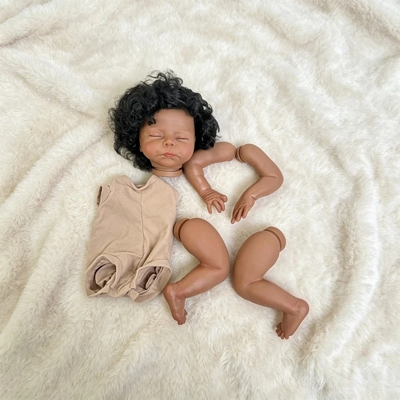 19inch Reborn Doll Kit Christopher with Curly Hair Sleeping Baby Painted Unfinished Doll Parts DIY Baby Toys
19inch Reborn Doll Kit Christopher with Curly Hair Sleeping Baby Painted Unfinished Doll Parts DIY Baby Toys