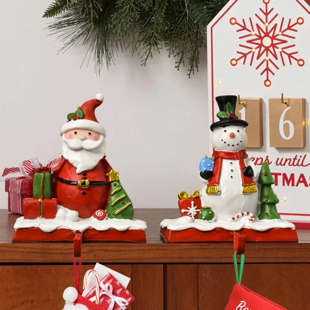 Cartoon Christmas Stockings Hooks Resin Non-skid Santa Claus Snowman Hook Elegant Fireplace Mantel Stand Hanger Holiday Party
Cartoon Christmas Stockings Hooks Resin Non-skid Santa Claus Snowman Hook Elegant Fireplace Mantel Stand Hanger Holiday Party