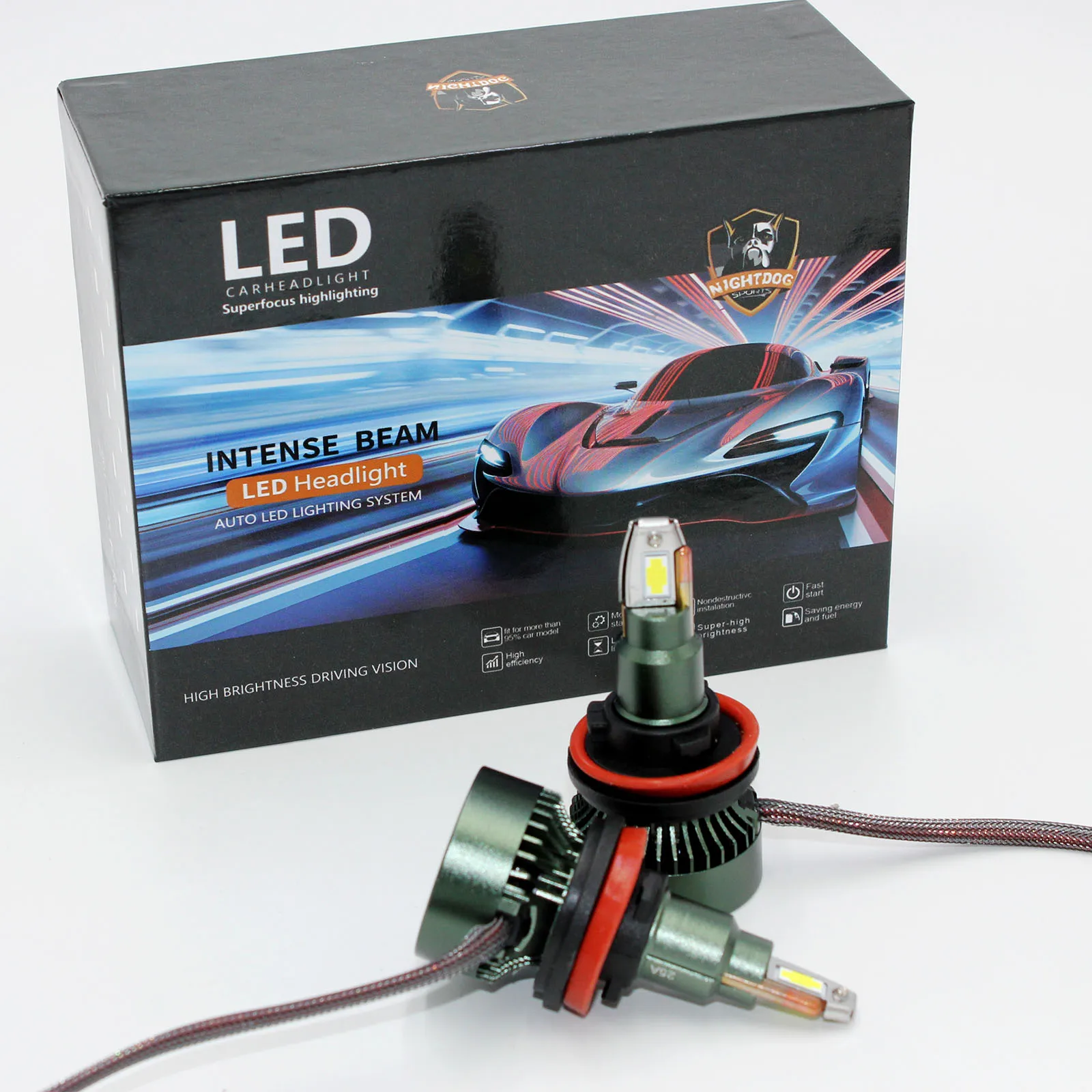 13000LM Canbus H8 H9 H11 LED Headlights Led Lamp 3570 CSP Car Headlight Bulbs 130W Turbo Fan 6500K 12V
13000LM Canbus H8 H9 H11 LED Headlights Led Lamp 3570 CSP Car Headlight Bulbs 130W Turbo Fan 6500K 12V
