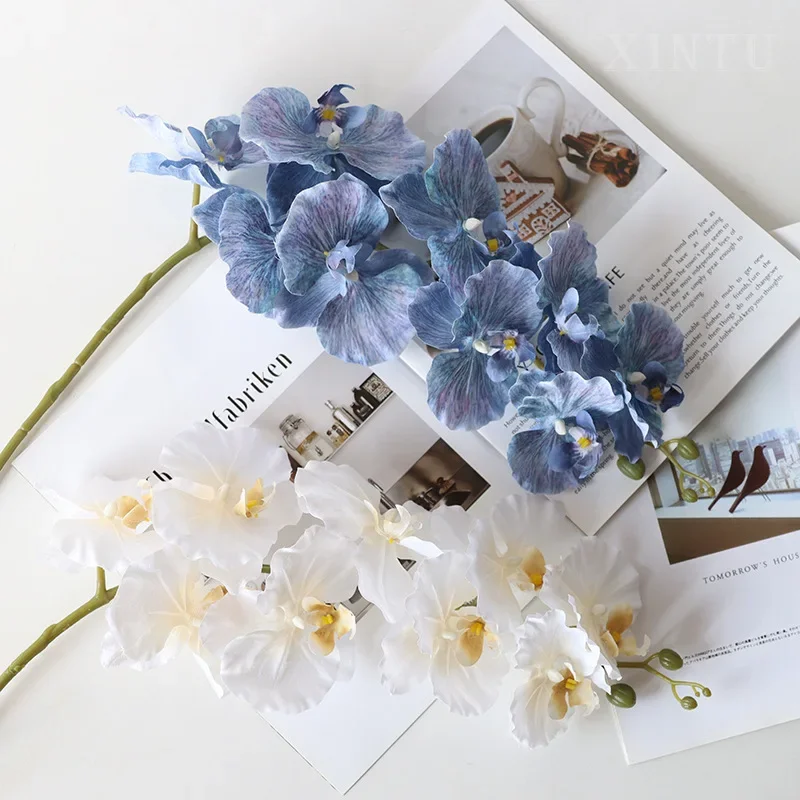 9-head European Phalaenopsis simulated flower wedding silk cloth fake flower photography props home ornament decorative flower
9-head European Phalaenopsis simulated flower wedding silk cloth fake flower photography props home ornament decorative flower