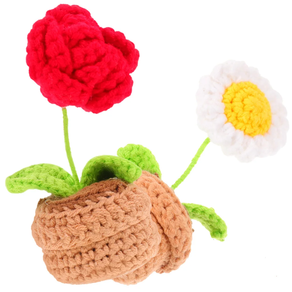 2 Pcs Mini Potted Plants Polyester Crochet Flower nament Home Decoration Living Room Kitchen Bedroom Study Woven Bonsai
2 Pcs Mini Potted Plants Polyester Crochet Flower nament Home Decoration Living Room Kitchen Bedroom Study Woven Bonsai