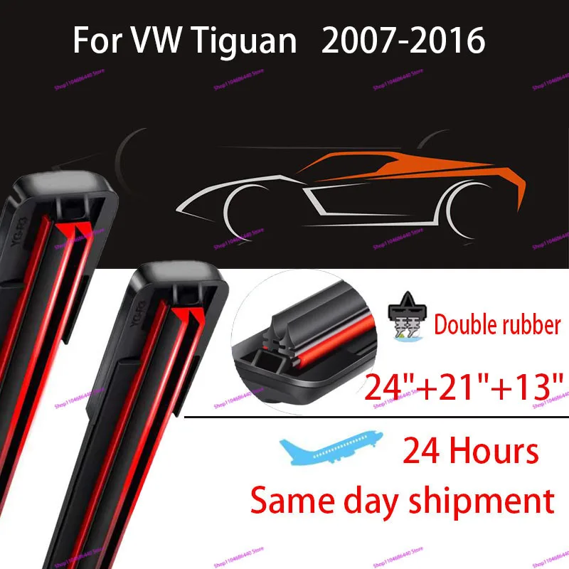 Windshield Windscreen Double rubber Wiper Blades For VW Tiguan Front Rear Window 2007-2016 2015 2014 2013 2012 2011 2010 2009Set
Windshield Windscreen Double rubber Wiper Blades For VW Tiguan Front Rear Window 2007-2016 2015 2014 2013 2012 2011 2010 2009Set