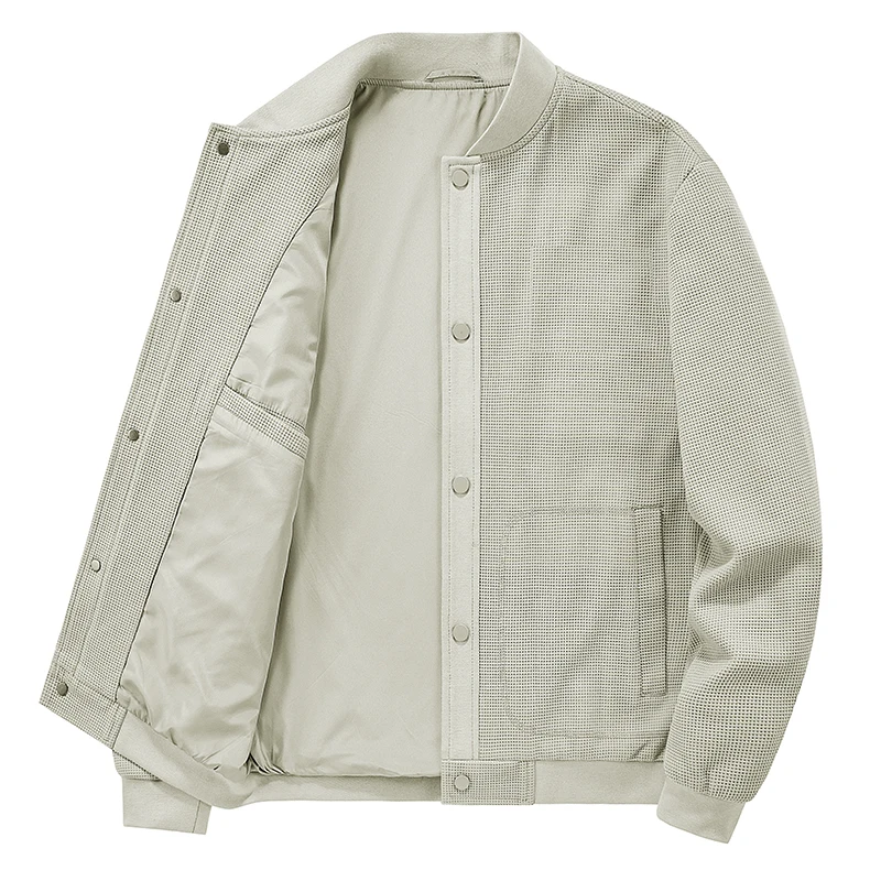 Nice Autumn Winter New Jacket Men's Waffle Coat Stand Collar Jacket Men Fashion Casual Outwear Men Thick Jacket Coat Mens
Nice Autumn Winter New Jacket Men's Waffle Coat Stand Collar Jacket Men Fashion Casual Outwear Men Thick Jacket Coat Mens