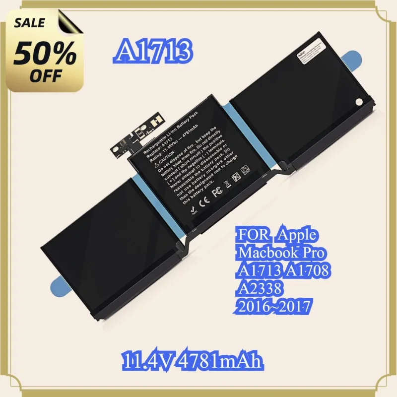 A1713 KingSener Laptop Battery for Apple MacBook Pro 13 A1708 2016 2017 EMC 2978 3164 020-00946 MLL42LL Batteria AKKU 4781mAh
A1713 KingSener Laptop Battery for Apple MacBook Pro 13 A1708 2016 2017 EMC 2978 3164 020-00946 MLL42LL Batteria AKKU 4781mAh