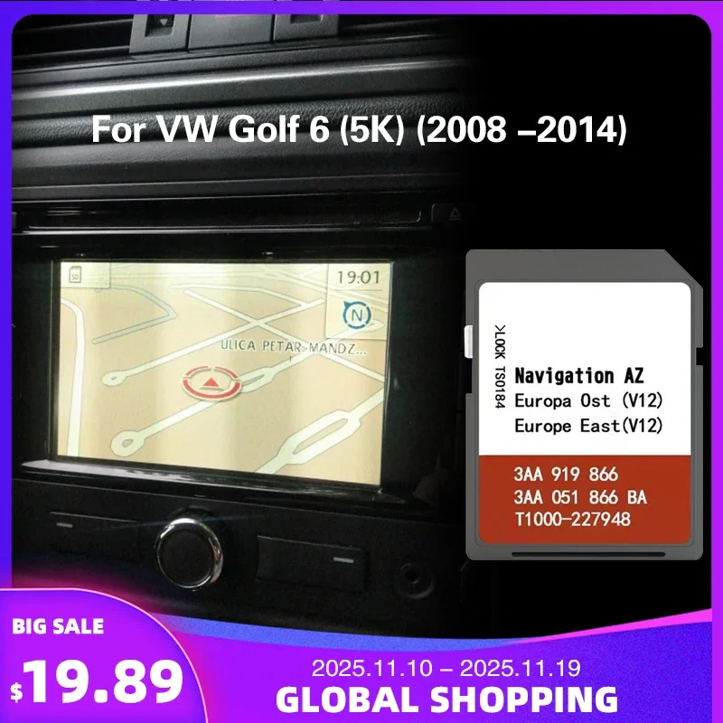 Для VW Golf 6 (5K) (2008-2014) AZ V12 EAST OST Карта SD-навигационной карты памяти
Для VW Golf 6 (5K) (2008-2014) AZ V12 EAST OST Карта SD-навигационной карты памяти