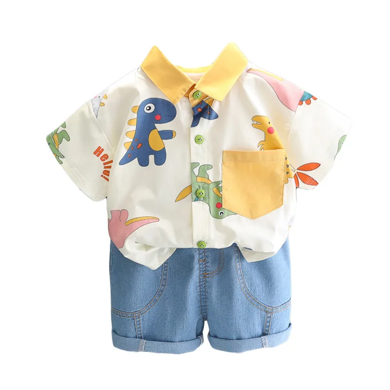 Children Boys Casual Shirt 2Pcs/Sets Shorts+short New Summer Baby Clothes Suit Toddler Costume Infant Outfits Kids Tracksuits
Children Boys Casual Shirt 2Pcs/Sets Shorts+short New Summer Baby Clothes Suit Toddler Costume Infant Outfits Kids Tracksuits