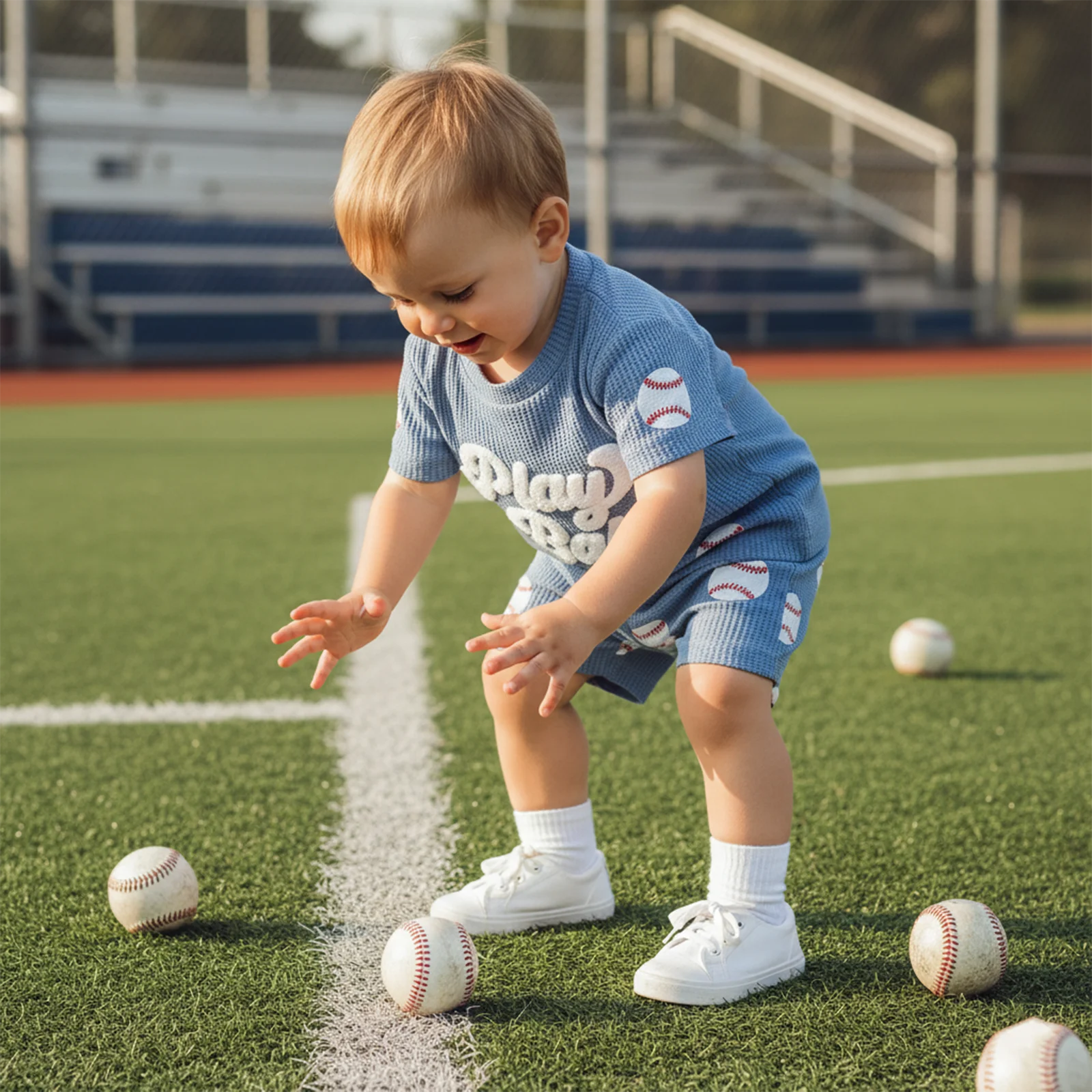 Boys Summer Shorts Sets Short Sleeve O Neck Letter Embroidery Tops and Baseball Print Shorts
Boys Summer Shorts Sets Short Sleeve O Neck Letter Embroidery Tops and Baseball Print Shorts