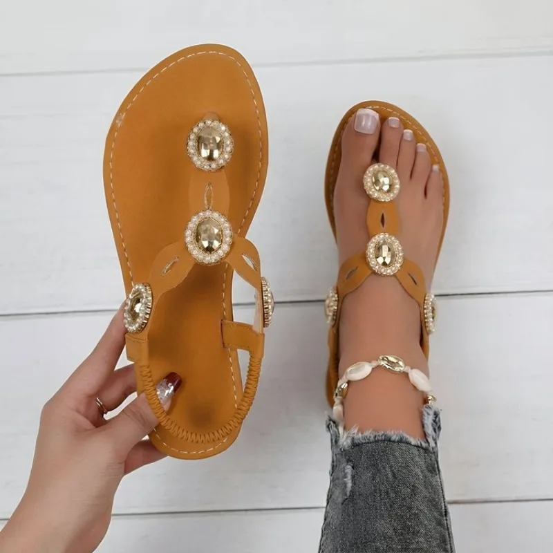 Women Sandals Roman Style Flat Bottom Metal Sandals Summer Open Toe Elastic Strap Shoes Slip-On Casual Comfortable Shoes Women
Women Sandals Roman Style Flat Bottom Metal Sandals Summer Open Toe Elastic Strap Shoes Slip-On Casual Comfortable Shoes Women
