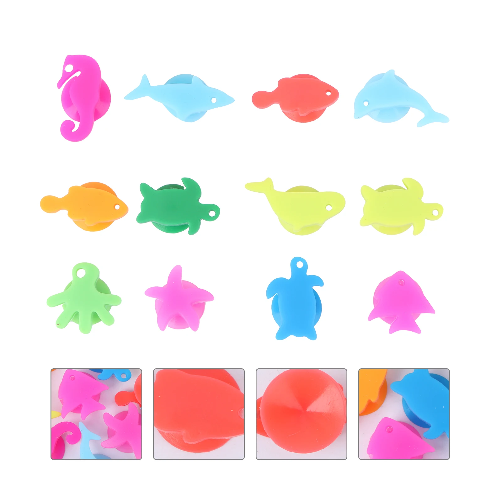 36 Pcs Glass Marker Marine Animals Drink Identifier Reusable Silicone Suction Cup Label for Party Bar Tools
36 Pcs Glass Marker Marine Animals Drink Identifier Reusable Silicone Suction Cup Label for Party Bar Tools