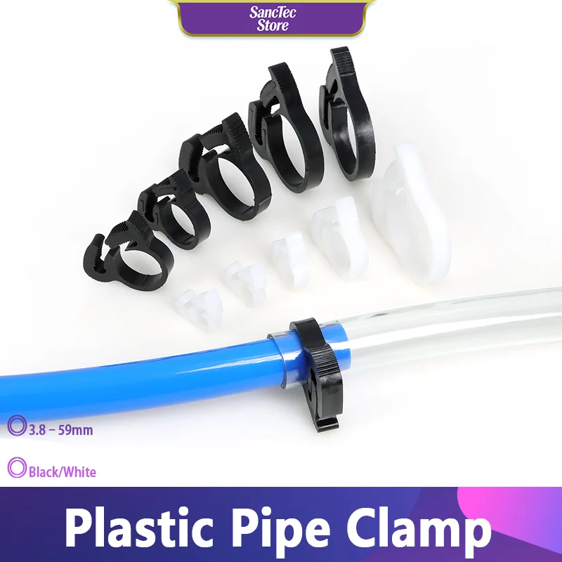 3.8~59mm Black/White Hose Clamps Plastic Line Water Pipe Strong Clip Spring Cramps Fuel Air Tube Fitting Fixed Tool 10pcs
3.8~59mm Black/White Hose Clamps Plastic Line Water Pipe Strong Clip Spring Cramps Fuel Air Tube Fitting Fixed Tool 10pcs