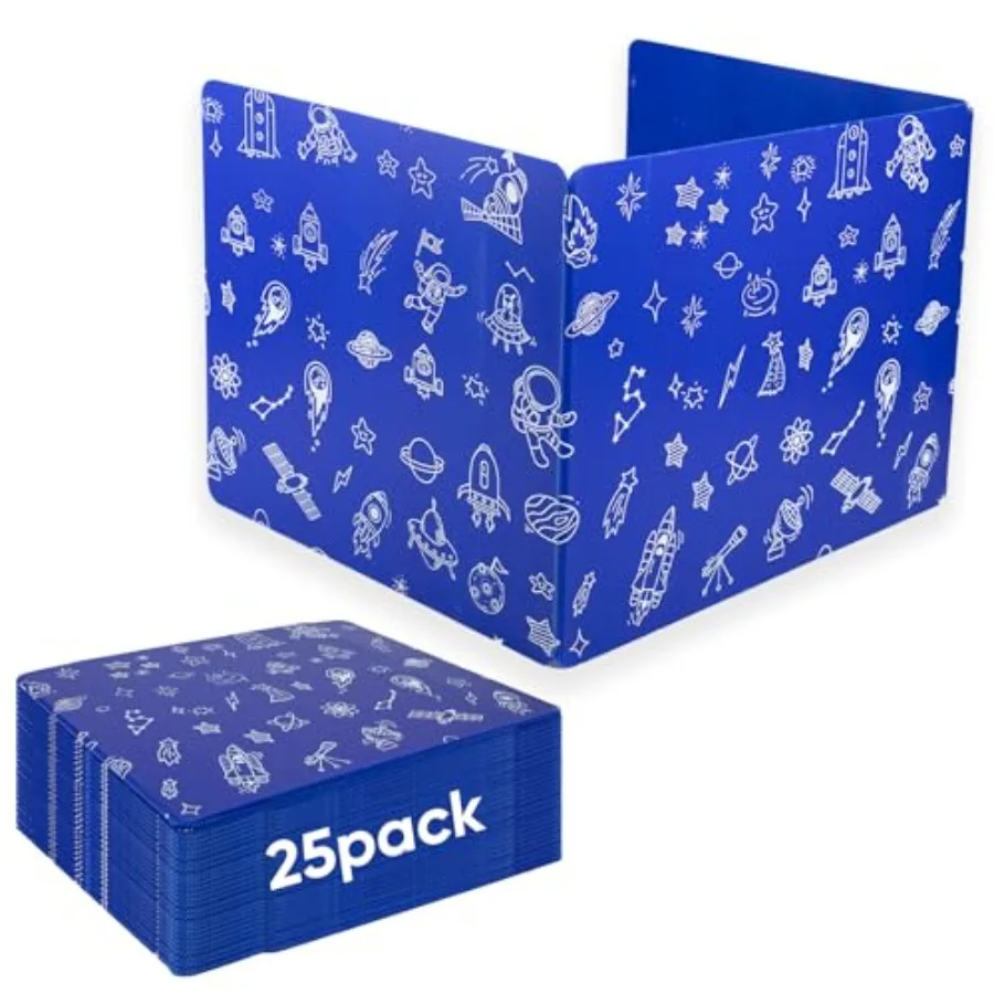 25-Pack Desk Dividers for Students 3-Fold Privacy Screens Durable Waterproof Plastic Study Boards Easy Clean Classroom Shields
25-Pack Desk Dividers for Students 3-Fold Privacy Screens Durable Waterproof Plastic Study Boards Easy Clean Classroom Shields
