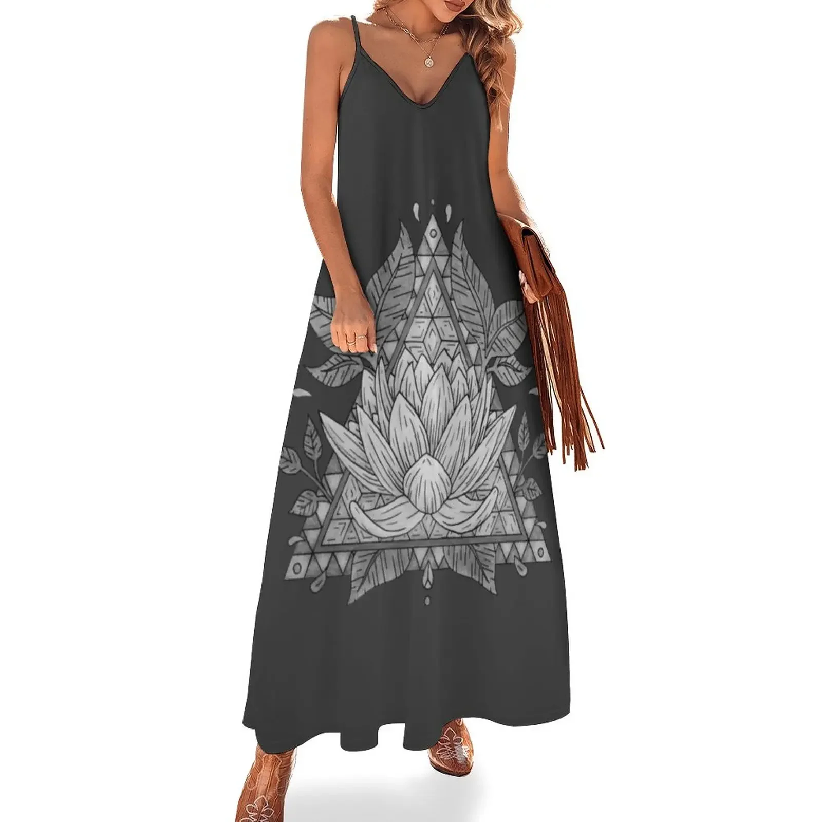 Grey Lotus Flower Geometric Design Sleeveless Dress evening dress elegant evening dresses for women 2025 Evening gown
Grey Lotus Flower Geometric Design Sleeveless Dress evening dress elegant evening dresses for women 2025 Evening gown