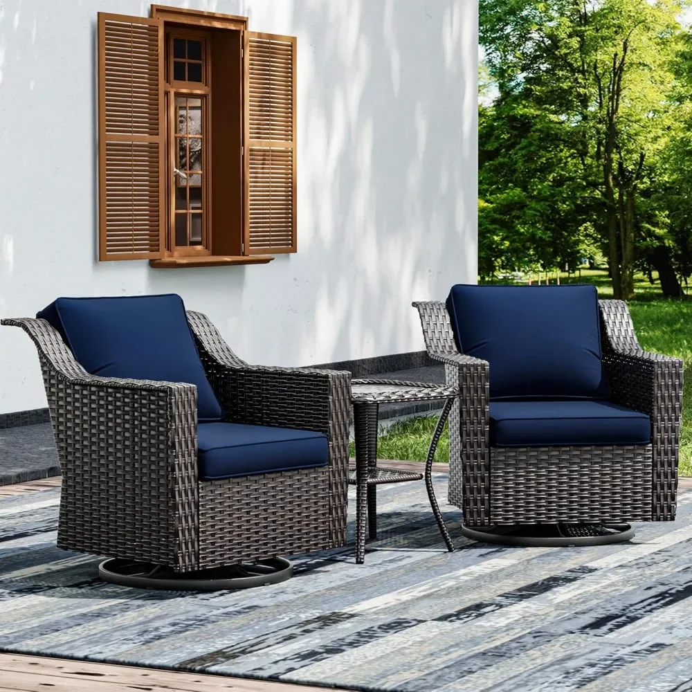 Wicker Patio Chairs Set of 2, Outdoor Rattan Furniture with Armrests & Thick Cushions, Large Size for Backyard Use
Wicker Patio Chairs Set of 2, Outdoor Rattan Furniture with Armrests & Thick Cushions, Large Size for Backyard Use