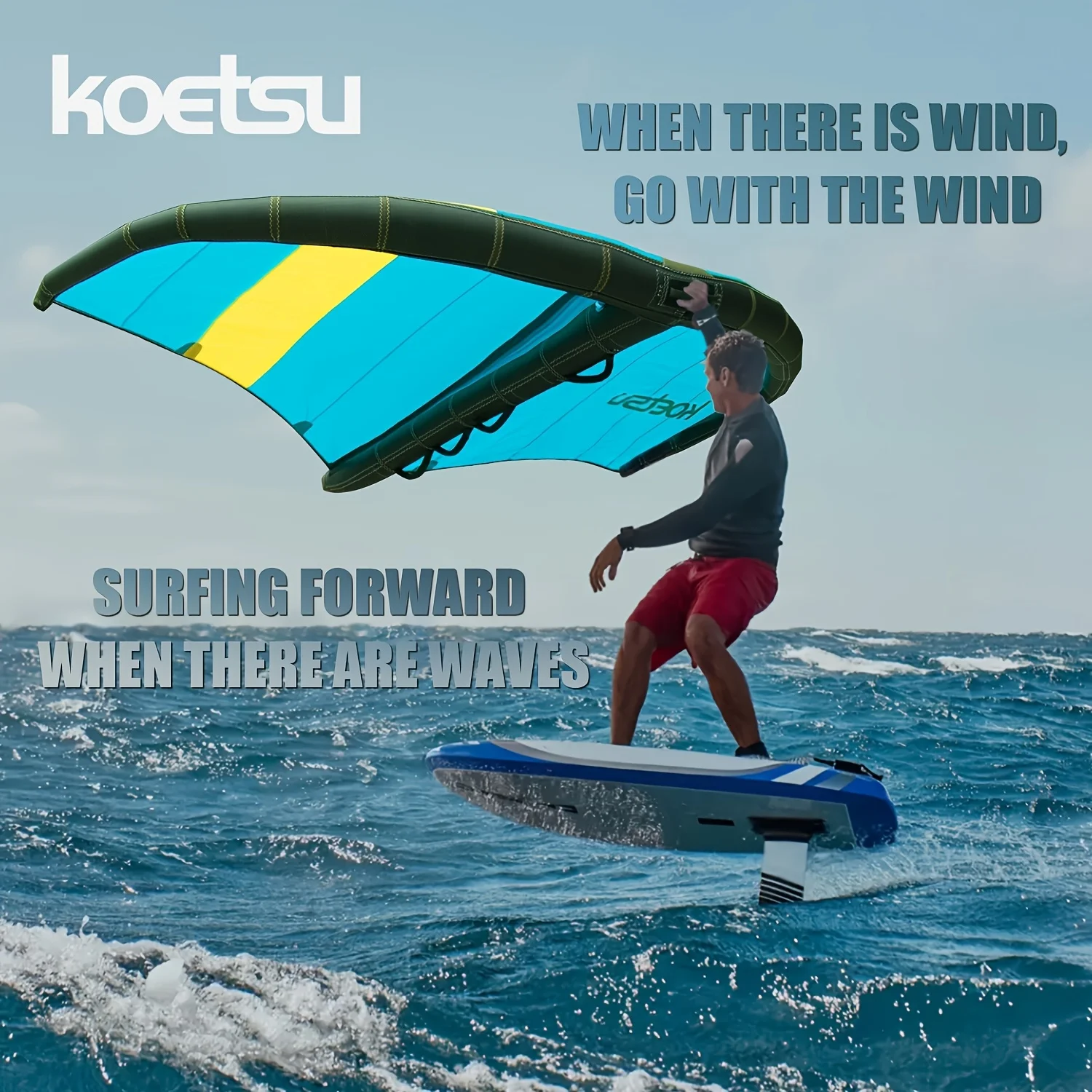 KOETSU 3㎡ Inflatable SUP Sail Portable Wind Surfing Sail Paddle Board Wind Wing for Outdoor Water Sports
KOETSU 3㎡ Inflatable SUP Sail Portable Wind Surfing Sail Paddle Board Wind Wing for Outdoor Water Sports