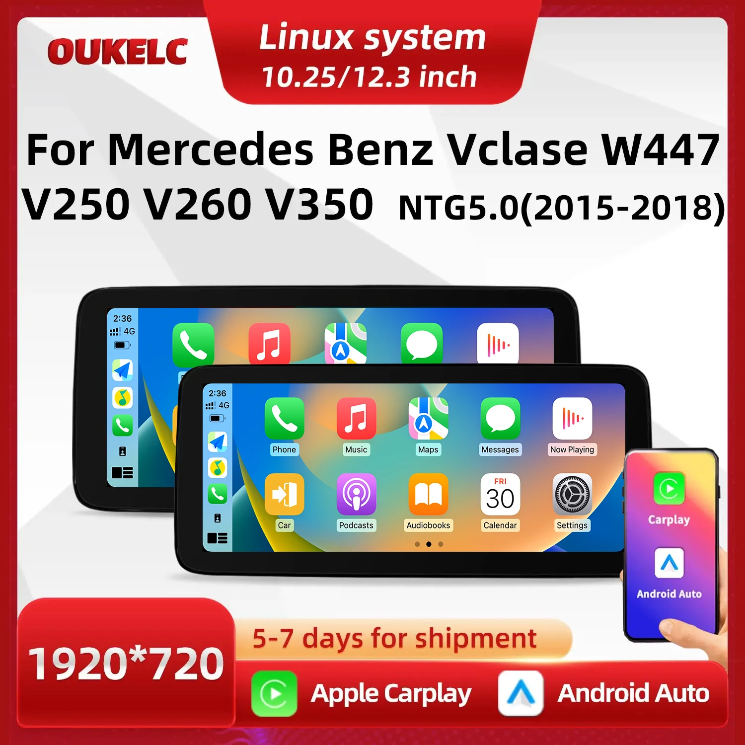 Android For Mercedes Benz V Class W447 V250 V260 V350 NTG 5.0 Car Radio Play Wireless Carplay BT Auto Multimedia Video Player
Android For Mercedes Benz V Class W447 V250 V260 V350 NTG 5.0 Car Radio Play Wireless Carplay BT Auto Multimedia Video Player