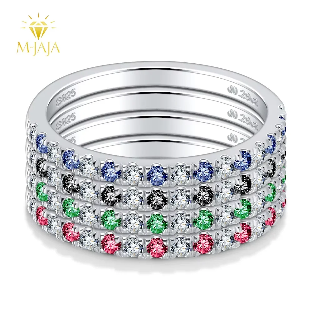 M-JAJA Half Eternity Emerald/Sapphire/Ruby Ring Moissanite Wedding Band S925 Sterling Silver for Women Gold Plated Fine Jewelry
M-JAJA Half Eternity Emerald/Sapphire/Ruby Ring Moissanite Wedding Band S925 Sterling Silver for Women Gold Plated Fine Jewelry