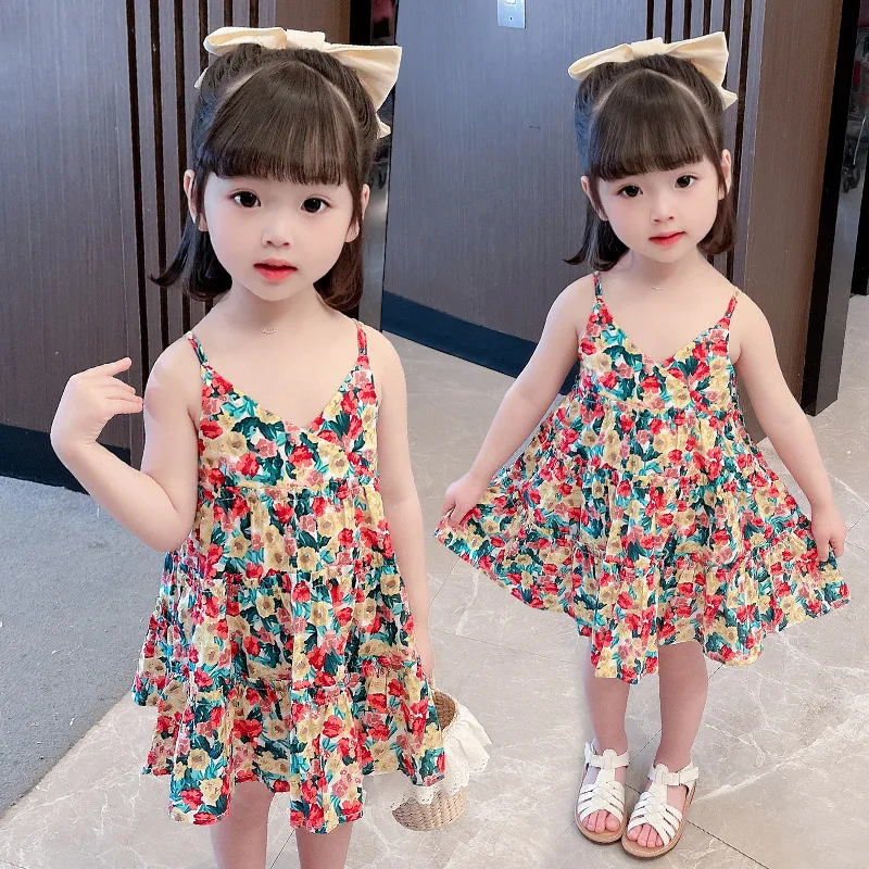 Girls' Camisole Beach Dress 2025 Summer New Children's Korean Version Fashionable Little Girl Western-style Princess Dress Trend
Girls' Camisole Beach Dress 2025 Summer New Children's Korean Version Fashionable Little Girl Western-style Princess Dress Trend