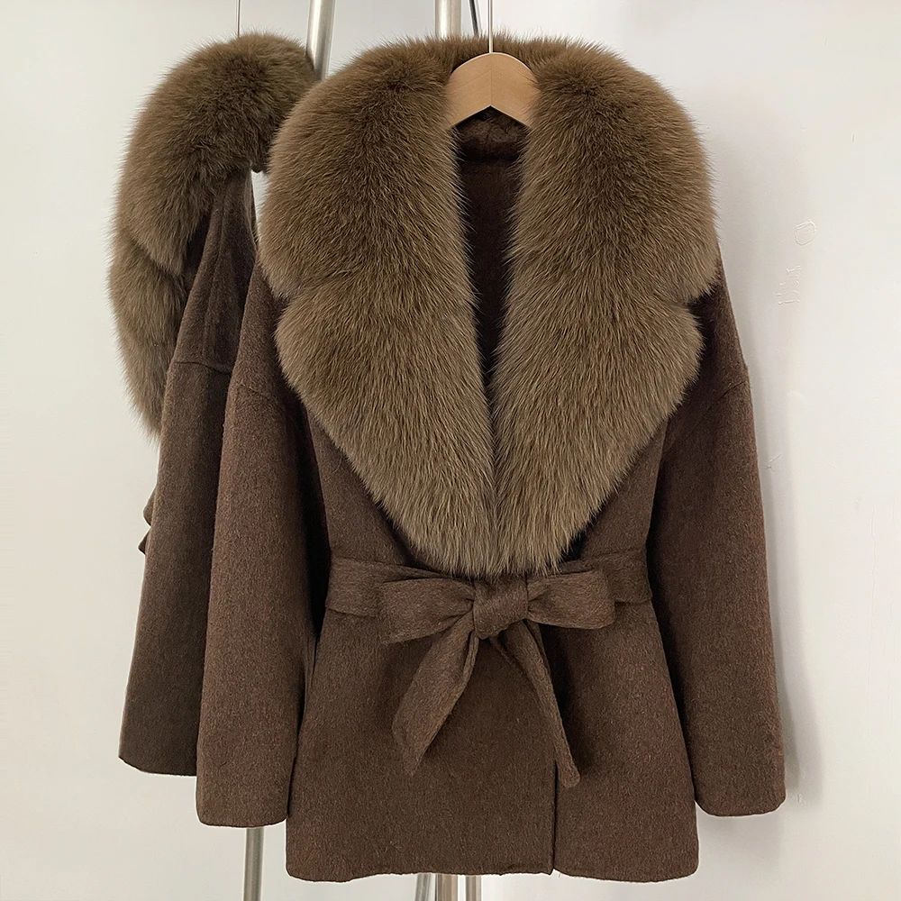 Элегантная шерстяная куртка, женское пальто с поясом, зимние шерстяные и плащи, куртка из натурального натурального меха, женская верхняя одежда, женское шерстяное пальто
Элегантная шерстяная куртка, женское пальто с поясом, зимние шерстяные и плащи, куртка из натурального натурального меха, женская верхняя одежда, женское шерстяное пальто